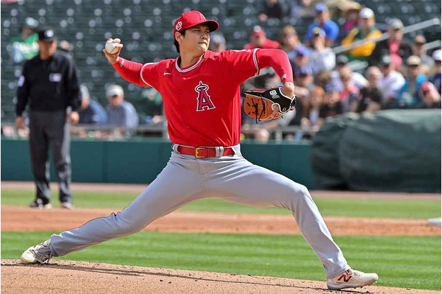 【MLB】大谷翔平、開幕投手に向け全力調整 5回途中1失点8奪三振の好投 画像