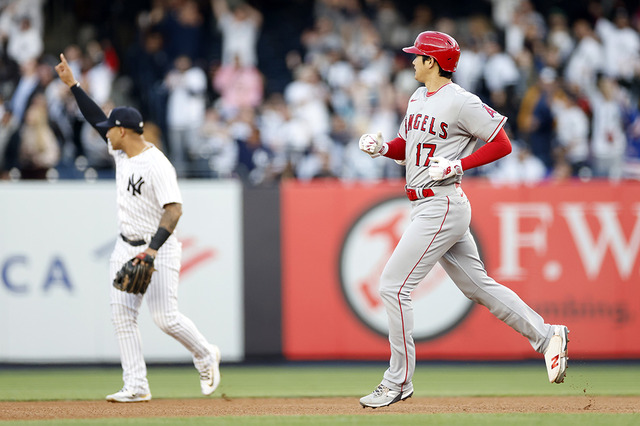 【MLB】大谷翔平、125メートル大飛球第5号をジャッジに強奪される 「ホームラン泥棒」と実況も落胆 画像
