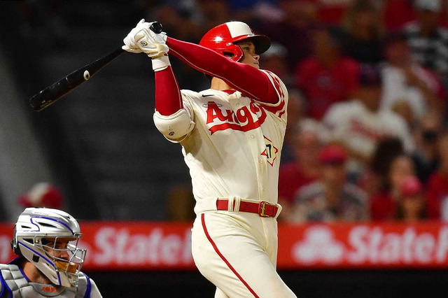 【MLB】大谷翔平、5三振の苦手右腕からチームを5連勝に導く第8号弾なるか 「3番DH」スタメン出場 画像