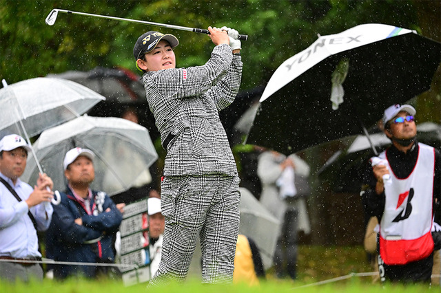 【女子ゴルフ】岩井明愛が暫定首位、悪天候のためサスペンデッド ブリヂストンレディスオープン2日目 画像
