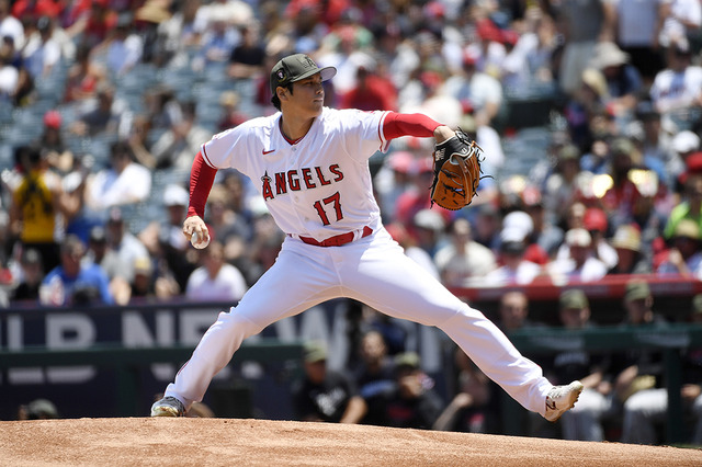 【MLB】6回1失点の大谷翔平、“曲がり幅18インチ”の高速シンカーに識者驚愕「えげつない93マイル」 画像