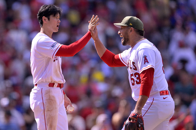 【MLB】宝刀封印2安打9奪三振と“一発病”克服の大谷翔平に対し、同僚捕手は「要するに彼は何を投げても良い」と本音 画像