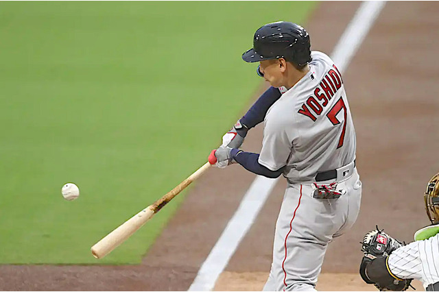 【MLB】吉田正尚、3打数2安打1四球　今季19度目のマルチで直近打率.346と止まらぬ打棒 画像
