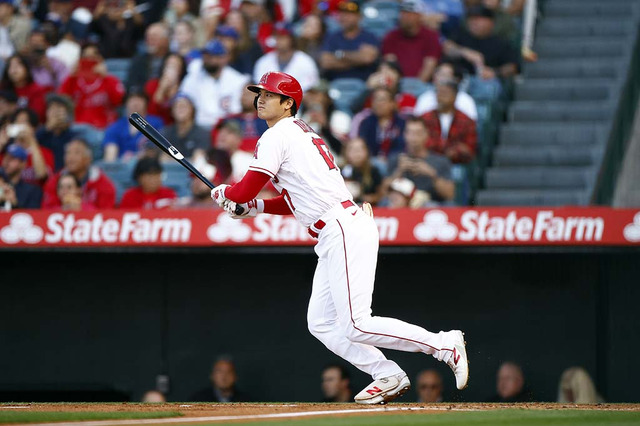 【MLB】大谷翔平、一昨年“2連発”右腕から176キロ弾丸二塁打　その快足に実況は「アフターバーナーだ」と驚き 画像