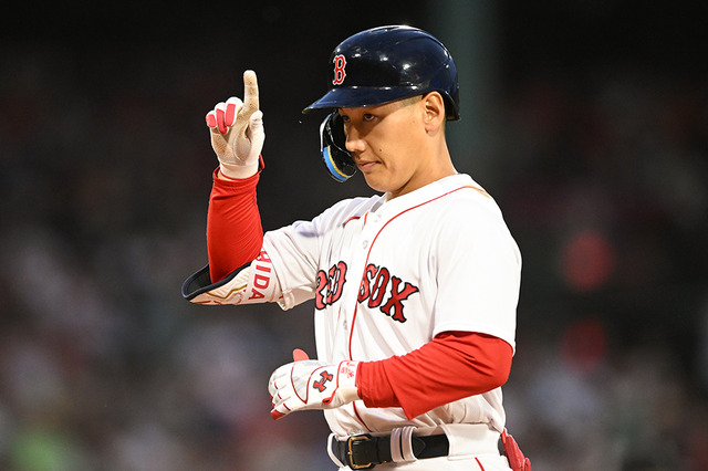 【MLB】吉田正尚、ダブル・ダブルを含むメジャー初4安打の大暴れ 打率は.309まで急上昇、チームはヤ軍相手に大量リード 画像