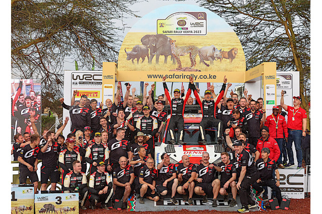 【WRC】第7戦サファリ・ラリー・ケニアはトヨタが2年連続1-2-3-4フィニッシュ 「勝利への情熱を求めた」とラトバラ 画像