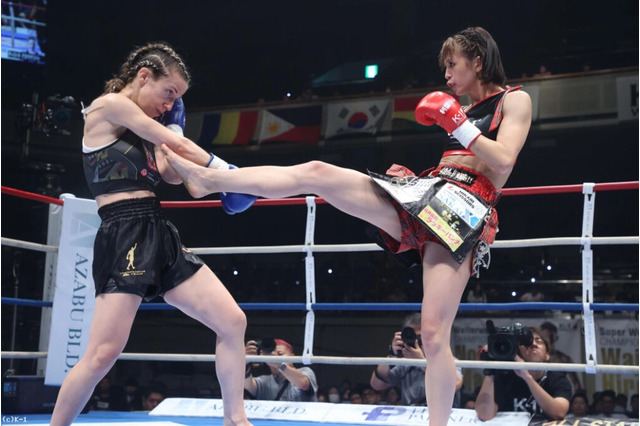 【K1】“戦う美容師”菅原美優、得意の前蹴りで試合をコントロールしギリシャ強豪を撃破 画像