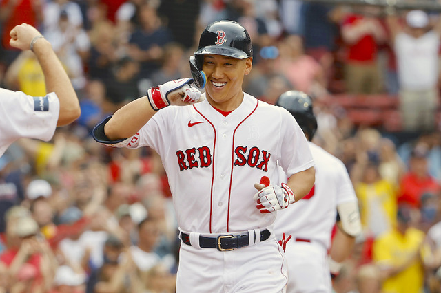 【MLB】吉田正尚、猛打賞で暫定首位打者に浮上 “サイ・ヤング賞右腕”マックス・シャーザーからもマルチを記録 画像