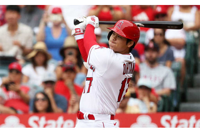 【MLB】大谷翔平の36号は182キロ滞空時間3.99秒　打球角度19度の高速低空弾に指揮官もあ然「ゴルフボールを打ったみたい」 画像