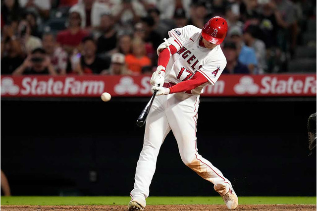 【MLB】大谷翔平、“球団史上最速”40号は緊急降板後の低弾道弾　シーズン58発ペースでキング独走 画像