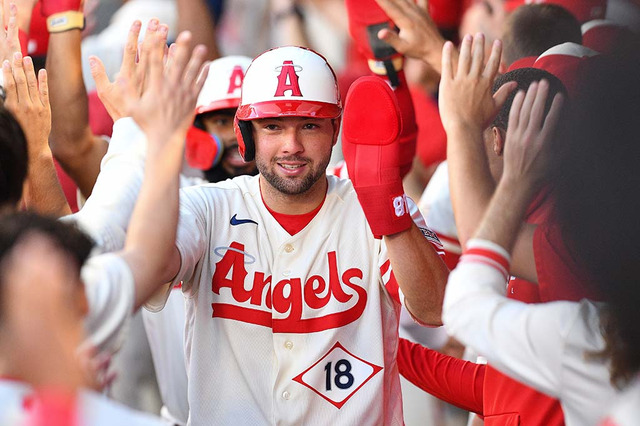 【MLB】「ショウヘイとプレーしたい」夢が叶ったエ軍新人シャヌエル、デビュー戦で初安打 画像