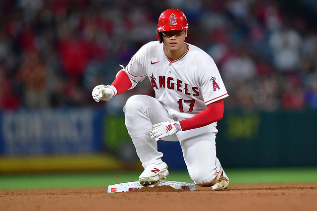 【MLB】大谷翔平、右中間への154キロ“俊足”二塁打でチャンス演出　打率は.306、エ軍は“投手崩壊”の大量失点 画像