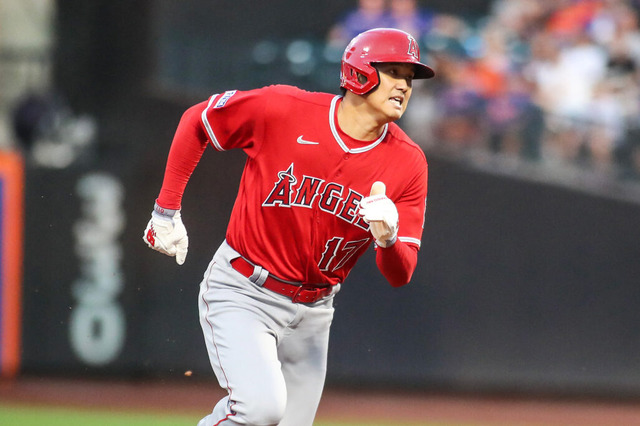 【MLB】大谷翔平が見せる驚異のスピード 二塁打→三塁打に二盗→三盗成功、エ軍で2014年以来の“俊足ぶり”に現地記者注目 画像