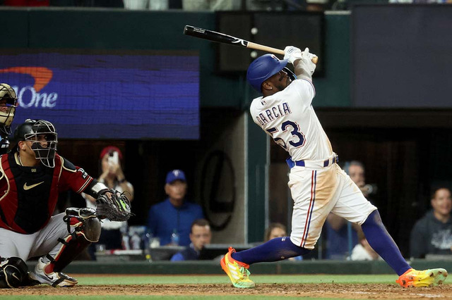【MLB】ガルシアが“5試合連続弾”でレンジャーズ延長サヨナラ勝利、激戦のワールドシリーズ第1戦 画像