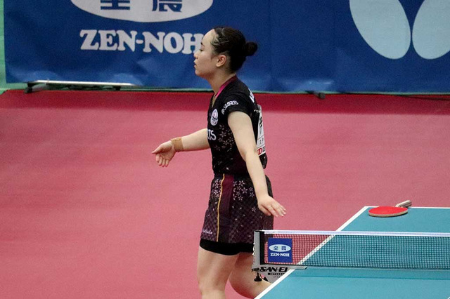 伊藤美誠、平野美宇との直接対決“完敗”に「ヘトヘトだった」 選考レースで苦しい展開も「最後はやり切りたい」【全農CUP大阪】 画像