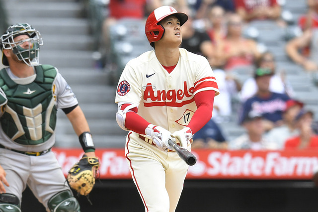 【MLB】「球界屈指の速球打ちになった」大谷翔平、公式が今季向上した5つの指標に言及 画像