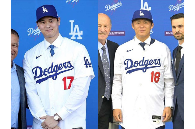 【MLB】フリーマンの美人妻、大谷翔平と山本由伸入りのTシャツ“着画”を公開　新生ドジャースの「トップ4選手」とは…… 画像