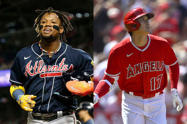 【MLB】大谷翔平、40本塁打&70盗塁のアクーニャJr.と“MVPショット”披露 黒のタキシード姿で夕食会出席 画像