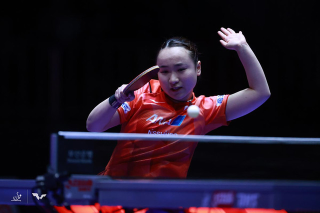 初出場の伊藤美誠が圧巻ストレート　五輪落選も再起図る躍動で魅了、“黄金世代”でイラン撃破なるか【世界卓球】 画像