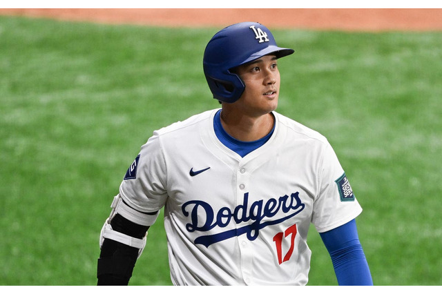 【MLB】「オオタニがソウルシリーズに来た」大谷翔平、球場到着に公式も熱視線　ダルビッシュとの“初対決”に注目 画像