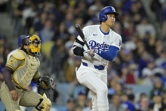 【MLB】大谷翔平、松井裕樹からメジャートップ“10本目”の二塁打で猛打賞　「打率.358」に急上昇 画像