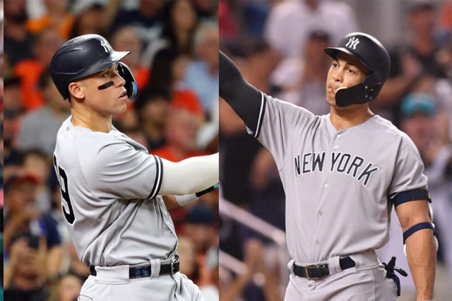 【MLB】ヤンキースの大砲2門、ジャッジとスタントンがアベック弾　指揮官は復活図る34歳を「明らかに危険な打者」と評価 画像