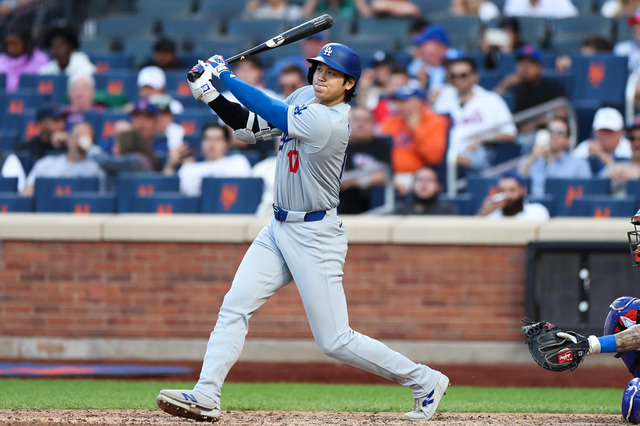 【MLB】「オポタコ・イン・クイーンズ！」大谷翔平、46打席ぶり14号2ランは逆方向へのダメ押し弾 画像