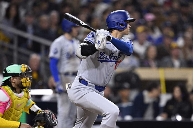 【MLB】大谷翔平、剛腕チャップマンの“ボール球スプリット”を中前打　終盤劣勢でチャンスメーク 画像