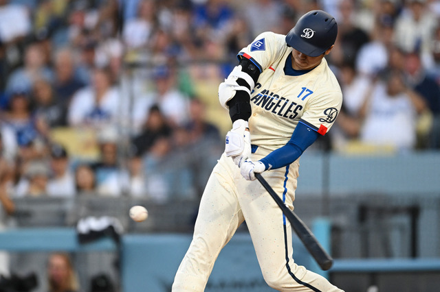 【MLB】「オオタニのトリプル」大谷翔平、28号ならずも右中間への会心162キロ三塁打 全打席出塁で打率は.314 画像