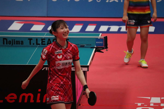 早田ひな、横井咲桜相手に圧巻の2連勝でファイナルへ「準備していた」　指揮官もエースに賛辞「うちのセオリー通り」【Tリーグ】 画像