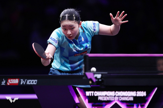 「今日が1番良かった」張本美和、東京五輪金・陳夢相手に敗戦も手応え　“反省材料”明かすも「戦術もすべて出し切った」【WTTチャンピオンズ 重慶】 画像