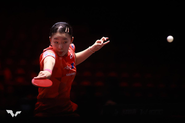 張本美和、孫穎莎相手に悔しいストレート負け　第2ゲーム以降は互角の打ち合いも“世界女王”に屈す【WTTシンガポールスマッシュ】 画像