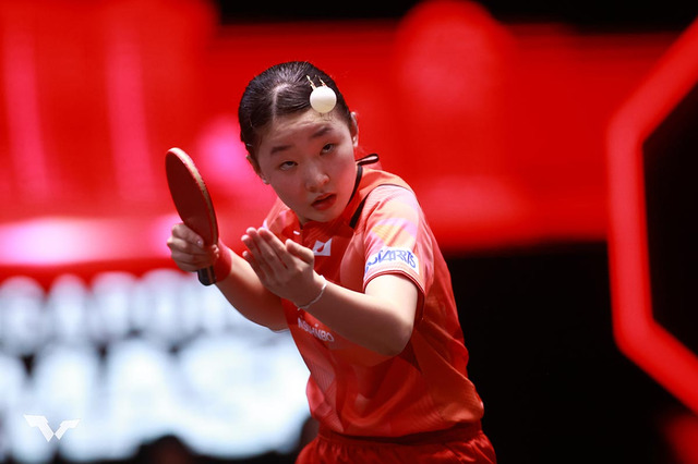 張本美和が“世界女王超え”で初勝利なるか 孫穎莎との大一番、初出場の15歳がベスト8進出目指す【WTTシンガポールスマッシュ】 画像
