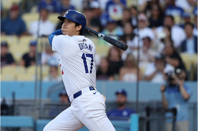 【MLB】大谷翔平、劣勢から“左翼線二塁打”で反撃の口火　フリーマンが逆転グランドスラム 画像