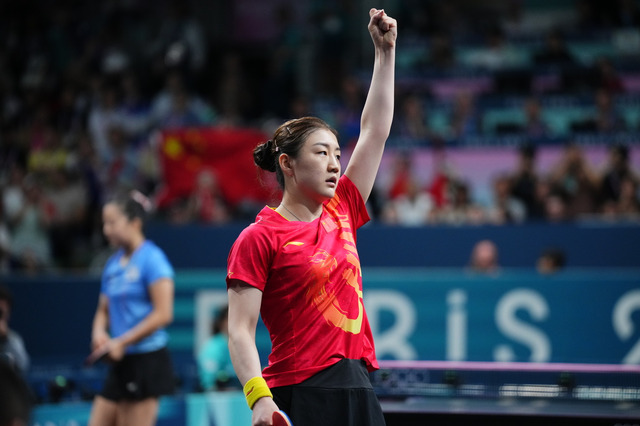 「まだやるべきことがある」陳夢が平野美宇撃破の申裕斌に貫録勝利　連覇に王手、決勝へ向けては「中国卓球の強さを見せたい」【パリ五輪2024】 画像