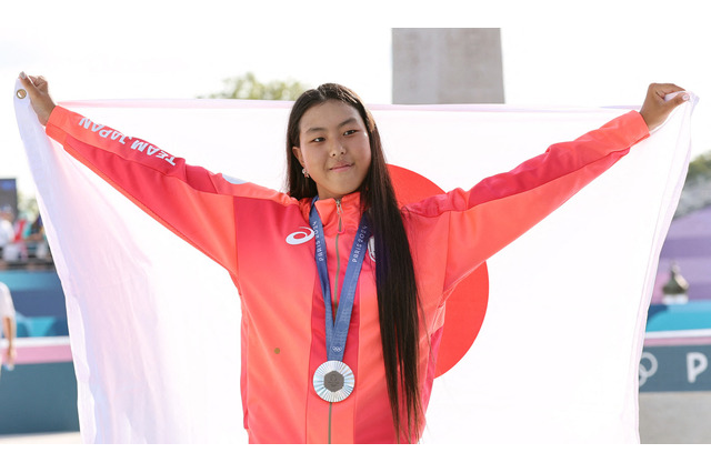 スケボー銀メダリスト開心那「嫌いな教科は体育」とまさかの回答　「運動神経悪くて……」と笑顔で理由を明かす 画像