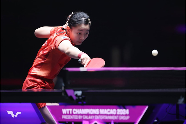 張本美和、孫穎莎とのマッチアップに公式が注目「野心と支配力の対決」　世界女王相手に寄せられる期待「大舞台で活躍できることを証明」【WTTチャンピオンズマカオ】 画像