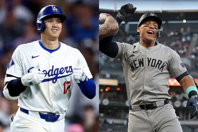 【MLB】直近“4戦5発”の大谷翔平、本塁打王争いでジャッジに1本差　「誰が勝利すると思う？」にファン白熱 画像