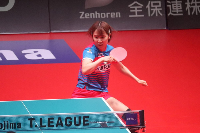 平野美宇、圧巻2勝でホームの大観衆を魅了「勝利を届けられて良かった」　両指揮官も24歳に脱帽「1番安定していた」「完璧だった」【Tリーグ】 画像
