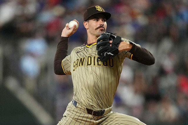 【MLB】“4年連続200K”パドレスのエース右腕シース、地区シリーズ第1戦に意気込み 大谷翔平の弱点は「詳しく話せないな」と笑顔 画像