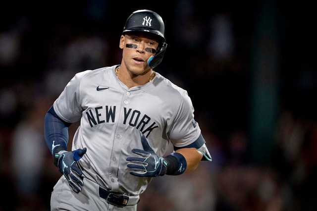 【MLB】“4戦アーチなし”のジャッジ、PS初の長打でリーグ優勝決定戦へ手応え「ポテンヒットでも大歓迎」 画像