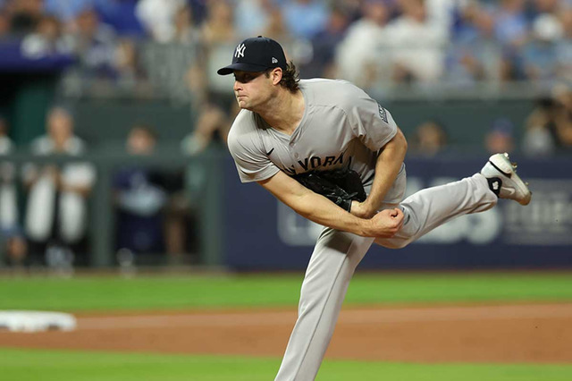 【MLB】ジャッジ不振でも……ヤンキースがリーグ優勝決定シリーズ進出　7回1失点サイ・ヤング賞右腕コールがエースの貫禄 画像