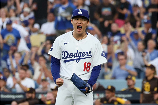 【MLB】山本由伸、崖っぷち最終戦で5回2安打無失点　米記者絶賛の快投「これがエース、3億2500万ドルの男の仕事だ」 画像