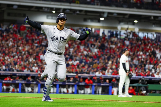 【MLB】決勝弾のソトがヤ軍の15年ぶりWS進出に歓喜「ア・リーグで最高のチーム」　5戦4発でシリーズMVPの大砲には感謝「彼が我々を導いた」 画像