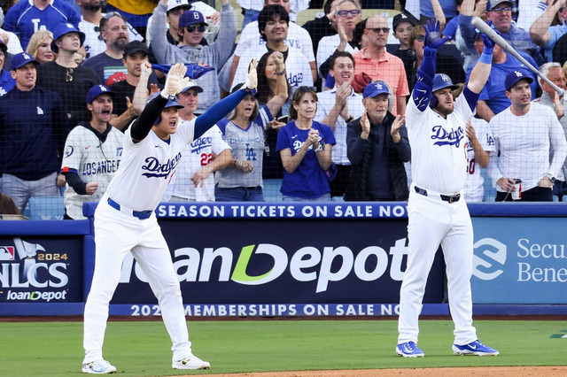 【MLB】大谷翔平、中前打→エドマンの2点適時打で逆転成功　PS10打点目のド軍内野手を米記者が高評価「非常に貴重」 画像