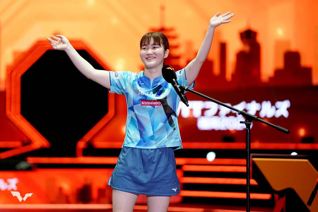 大藤沙月が伊藤美誠撃破を振り返る「今日の勝ちは自信」　初の大舞台で躍進期待も「気にすることなくできたら」【WTTファイナルズ福岡】 画像