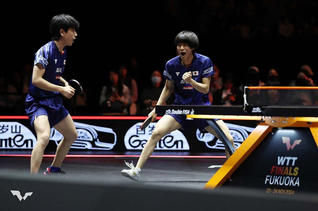 戸上隼輔が分析した逆転劇の勝因 篠塚大登は“絶対本命”のルブラン兄弟との決勝に「二人へのリベンジを日本で果たす」【WTTファイナルズ福岡】 画像