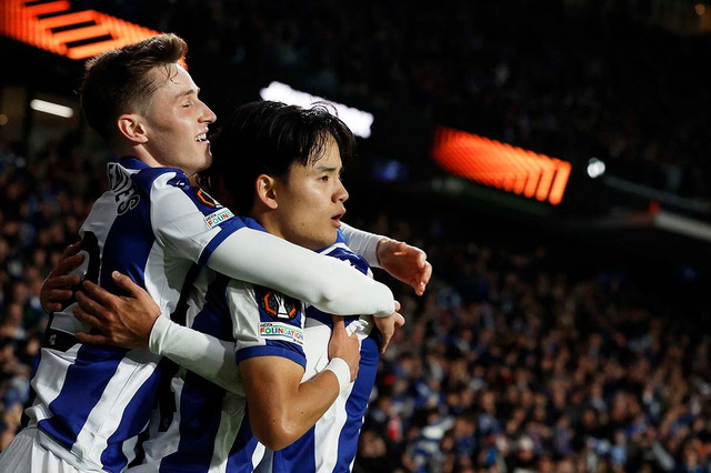 久保建英、圧巻の1G1Aで強豪アヤックス撃破　攻撃指標が軒並み「90％」超え、データサイトが公開の驚愕スタッツ【欧州EL】 画像