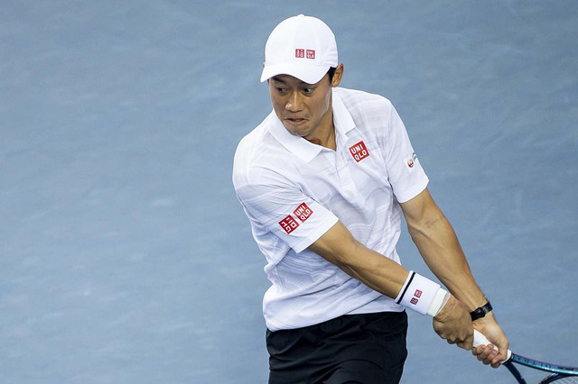 錦織圭、6年ぶり復活Vへ好ショット連発 世界67位ミュレとの香港オープン決勝は1-1で第3セットへ 画像