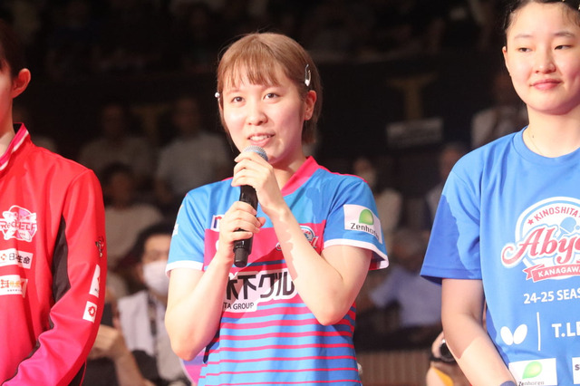 平野美宇、驚異の勝率「100%」を裏付ける好スタッツ 早田ひな、大藤沙月ら撃破、2年ぶり戴冠狙うKA神奈川をけん引【Tリーグ】 画像